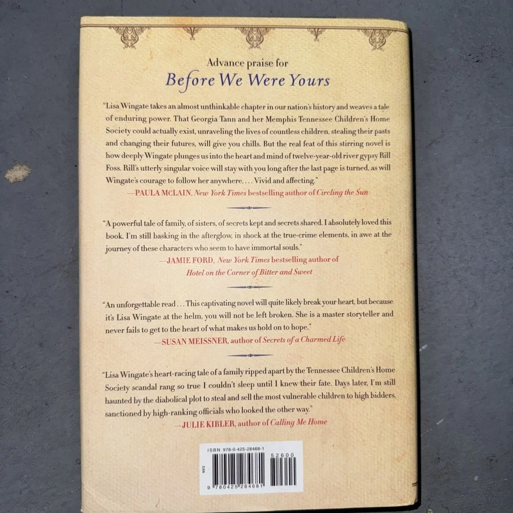 Before We Were Yours : A Novel by Lisa Wingate (2017, Hardcover)